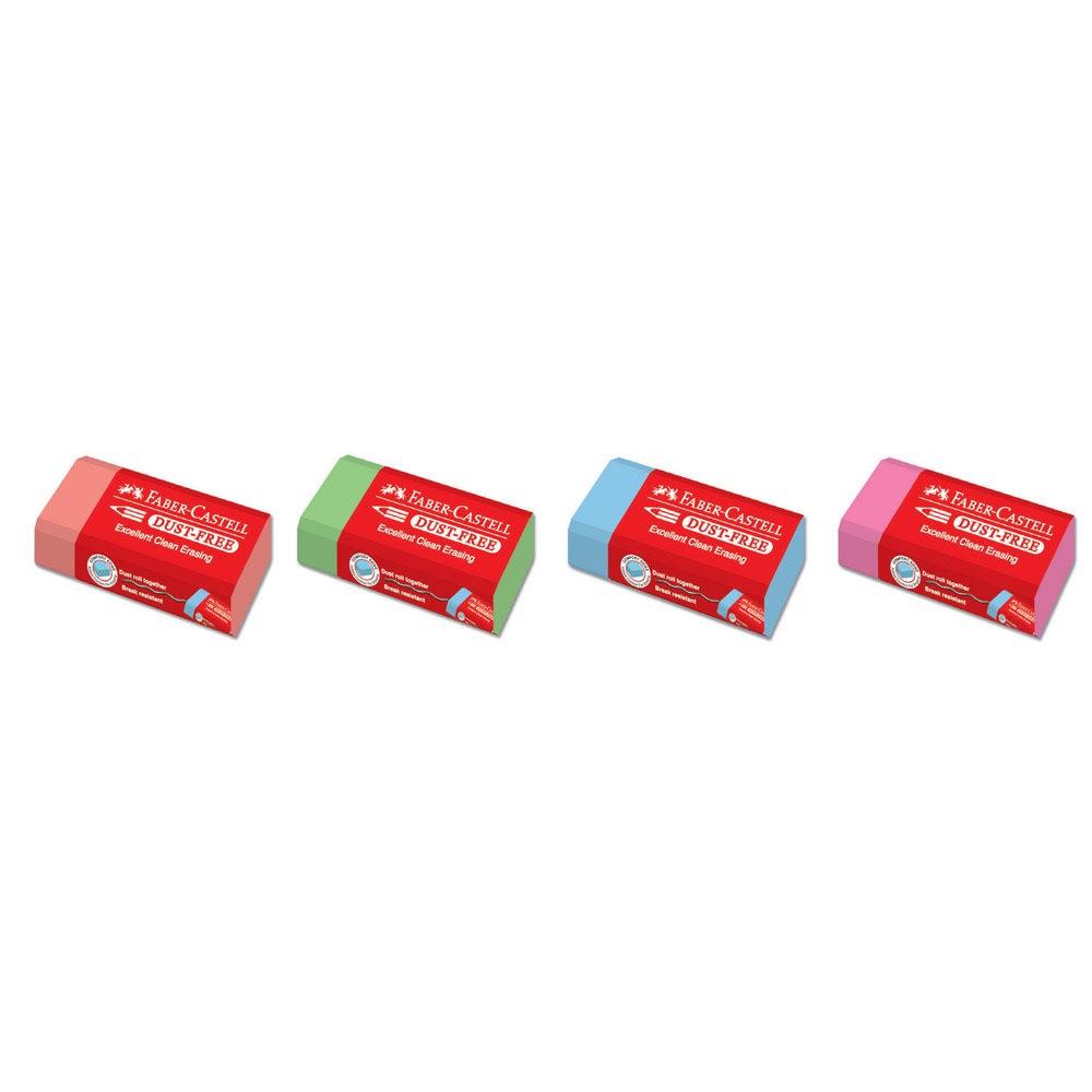 Faber-Castell Silgi Renkli Dust Free 24