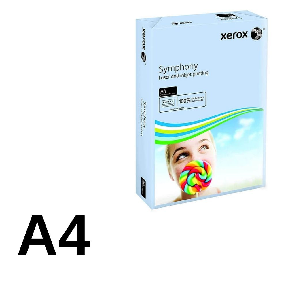 Xerox Fotokopi Kağıdı A4 80 gr Açık Mavi Symphony 500'lü