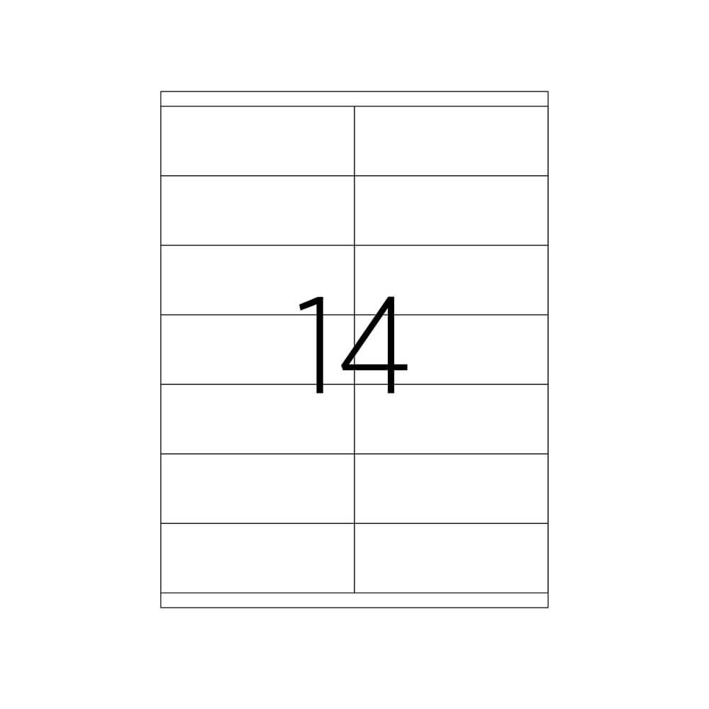 Tanex Laser Etiket 105x38 mm TW-2514