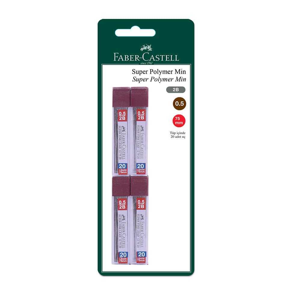 Faber-Castell Min Uç Polymer Fine 0.5 mm 4'lü