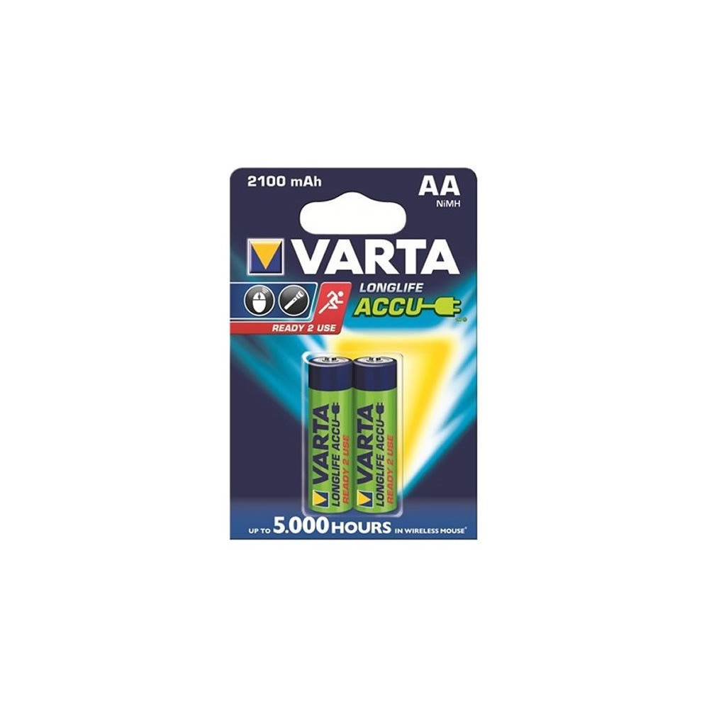 Varta Pil Şarjlı Kalem Pil AA 2100 mAh 2'li 56706101412