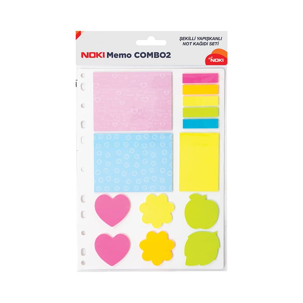 Noki Yapışkanlı Not Kağıdı Memo Combo 2
