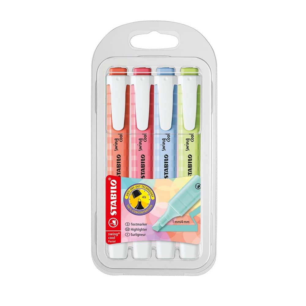Stabilo Fosforlu Kalem Swing Cool Pastel 4'lü