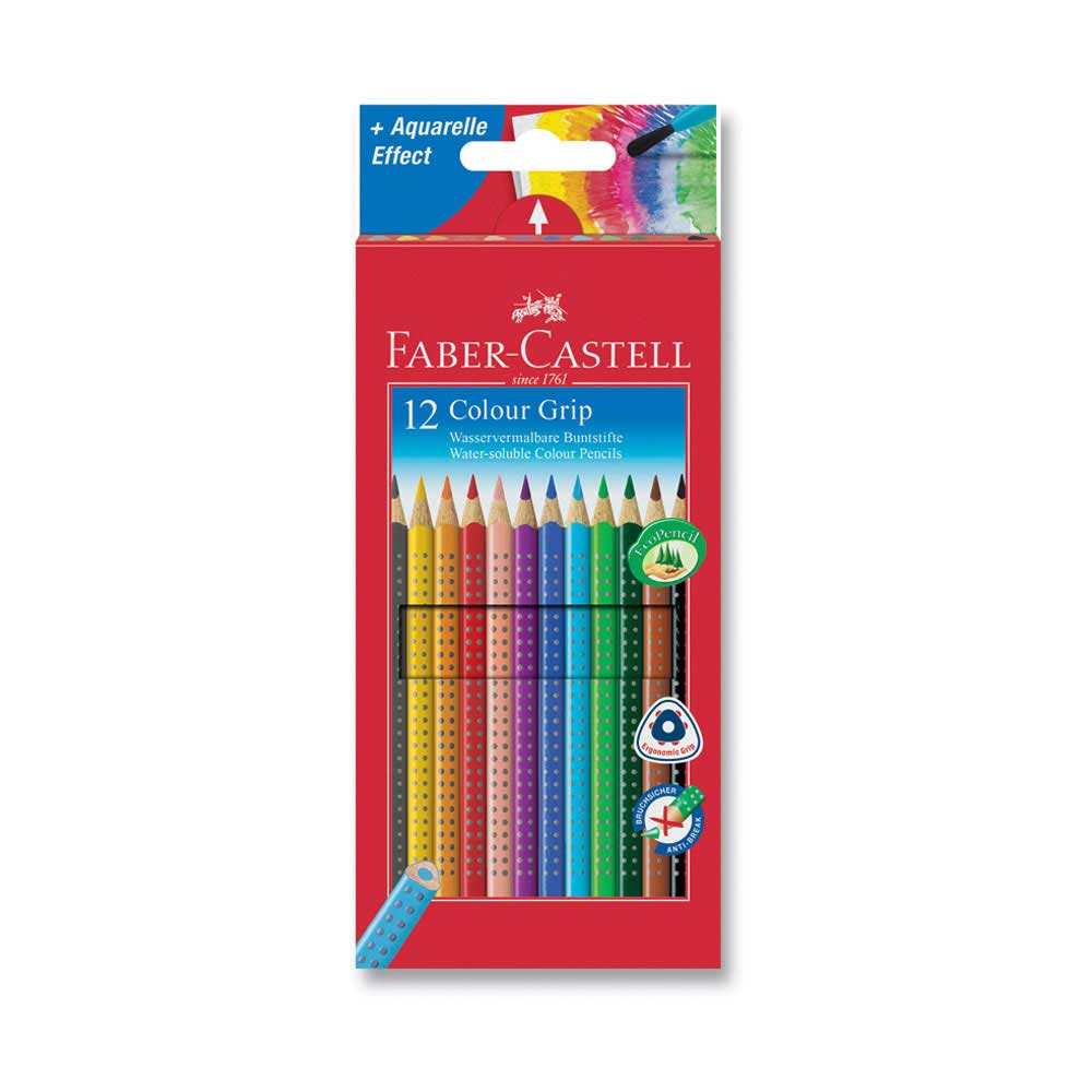 Faber-Castell 2001 Grip Kuru Boya Kalemi 12'li