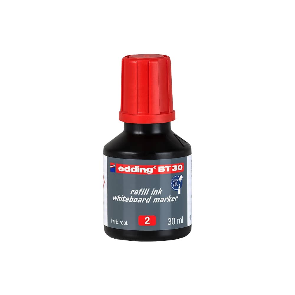 Edding Beyaz Tahta Kalemi Yedek Mürekkebi 30 ml Kırmızı