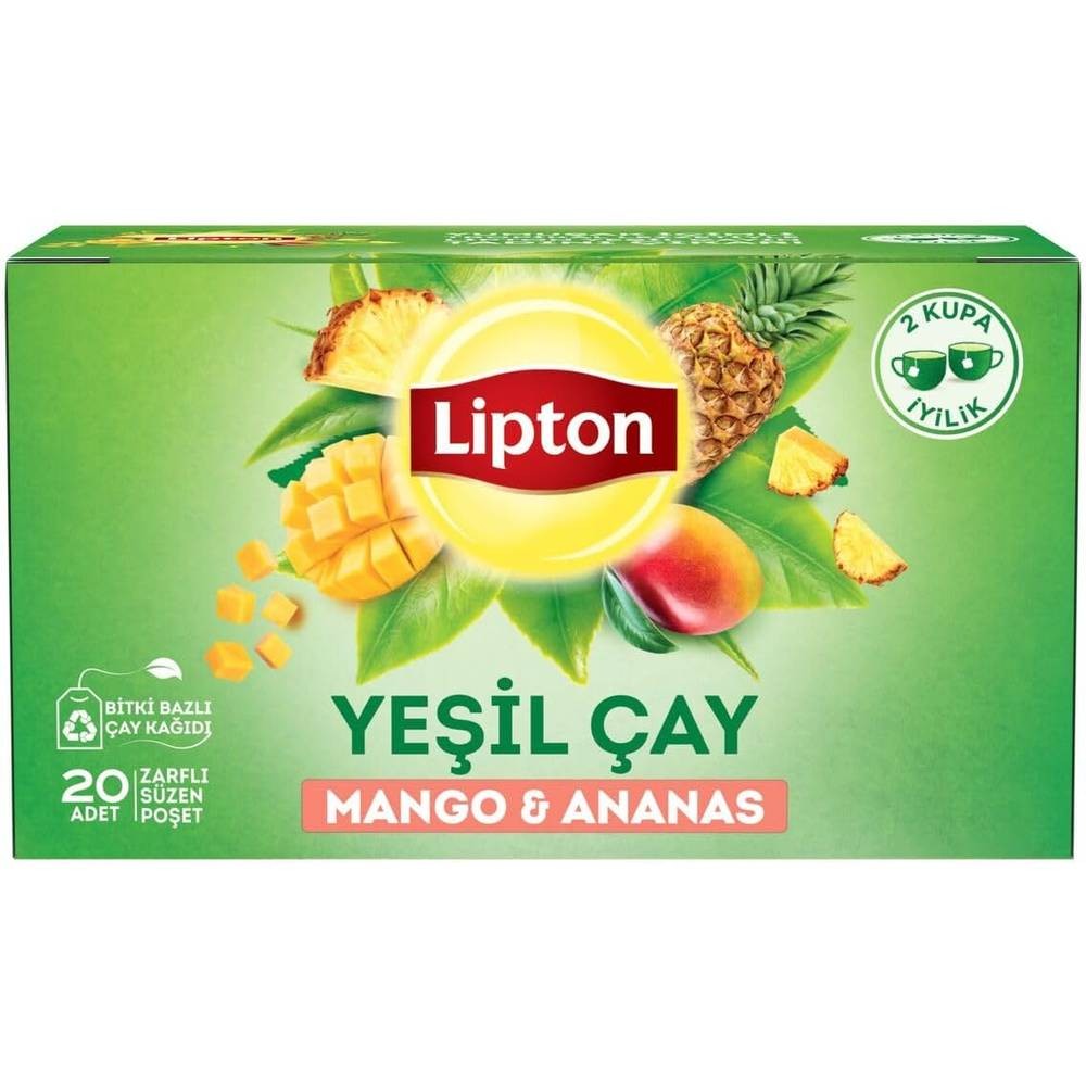 Lipton Tropikal Yeşil Çay 20'li 1.5 gr