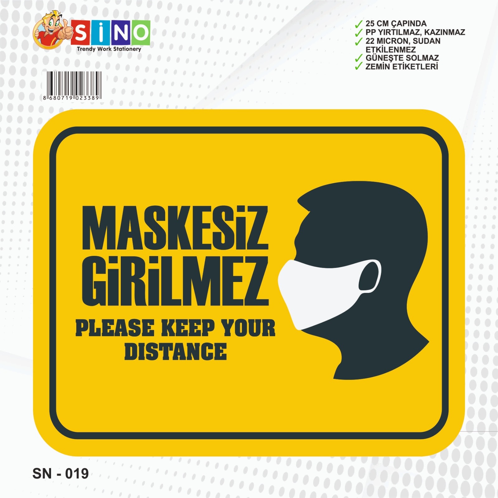 ZEMİN UYARI ETİKETİ