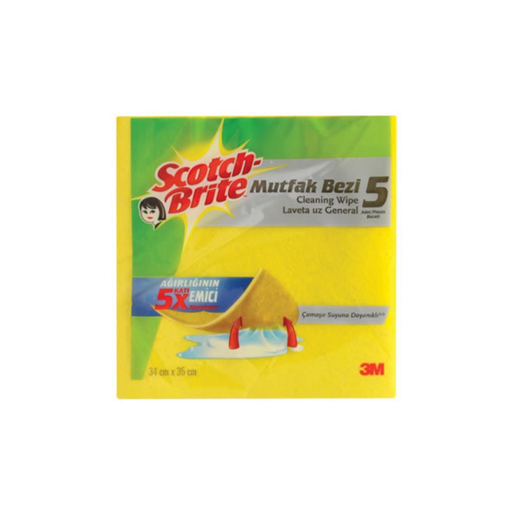 SCOTCH BRITE TEMİZLİK BEZİ BEZ 5 Lİ