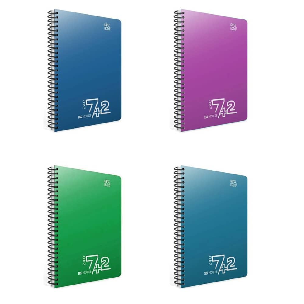 Gıpta Defter Bx Notes Spiralli Seperatörlü Pp Kapak 7+2 A4 240 Yaprak