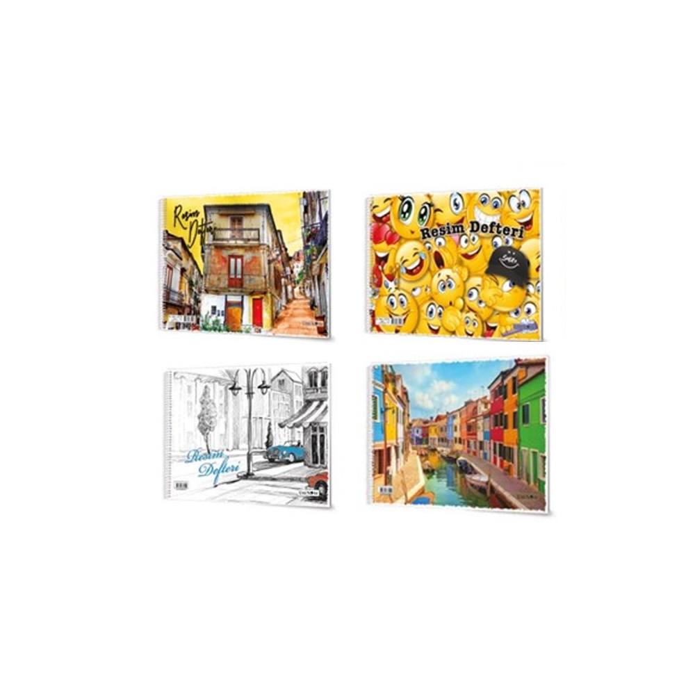 Çınar Defter Resim Defteri Spiralli 24x34 cm 15 Yaprak