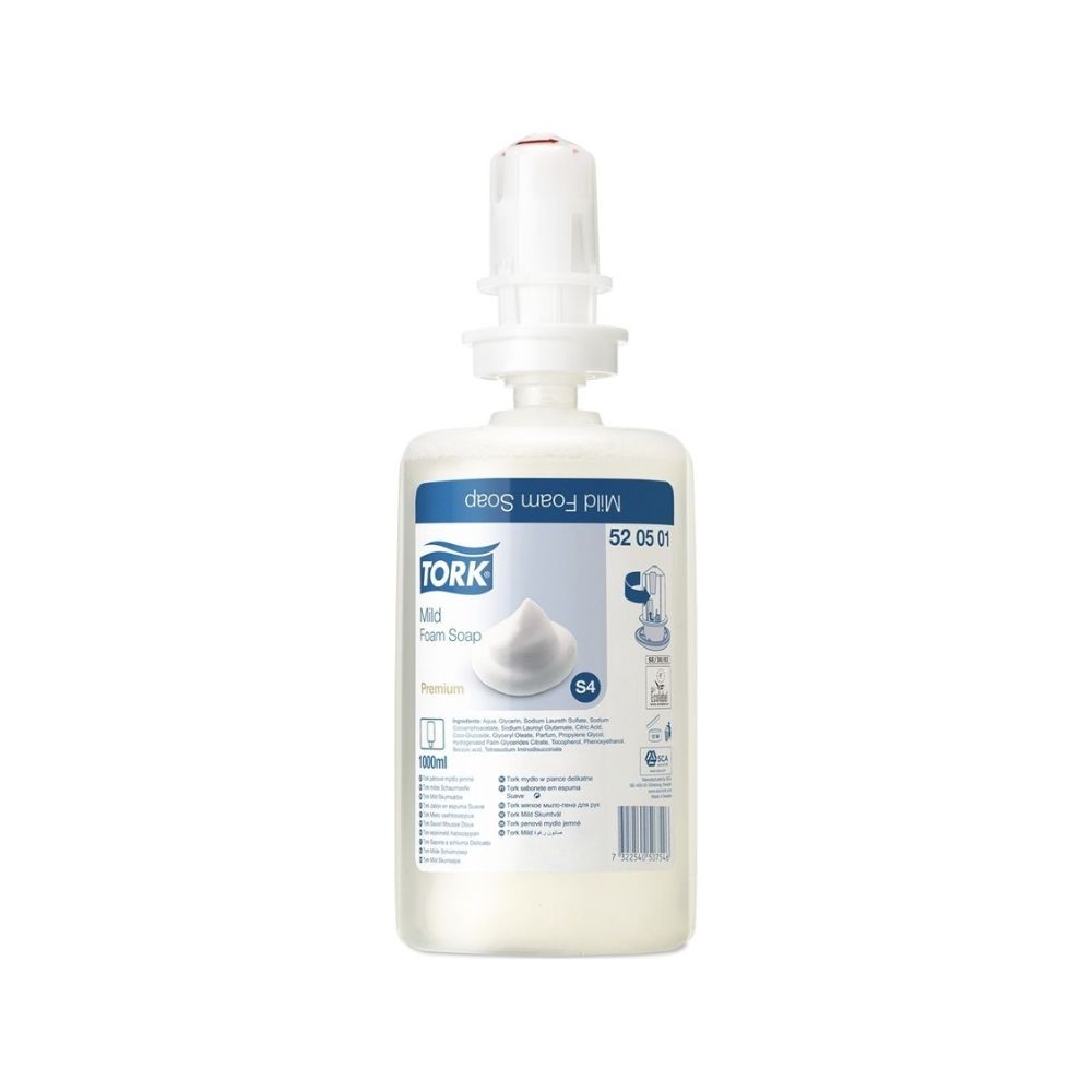 Tork Mild Köpük Sabun Premium 1 lt 6'lı