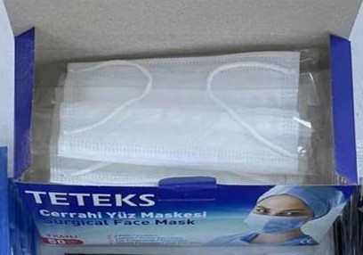 Maske Beyaz 3 Kat Ultrasonic Dikiş 50'li