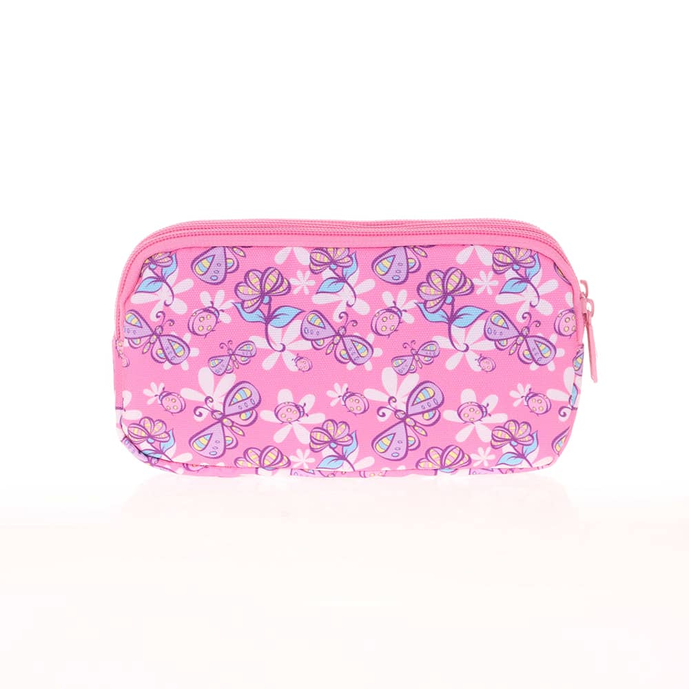 Kaukko Kalem Çantası Kids&Love 3 Bölmeli Rubber Butterfly 8106