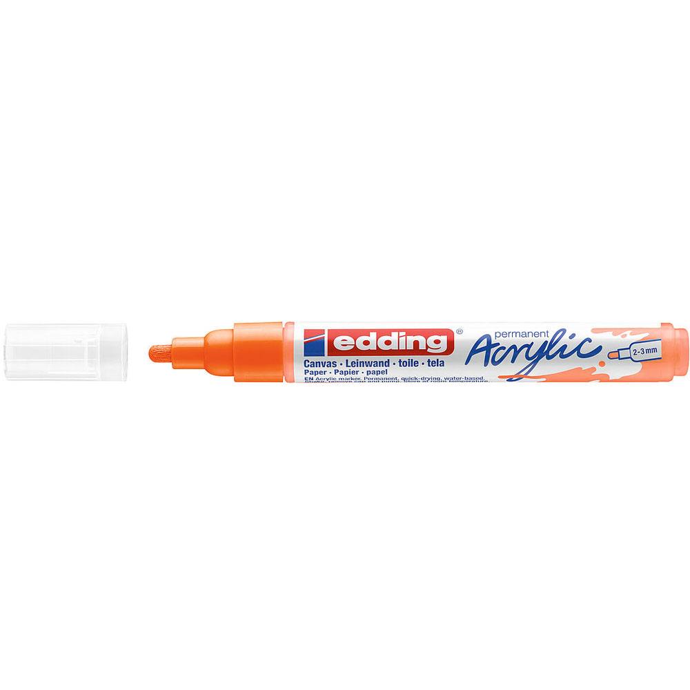 Edding 5100 Akrilik Markör Orta Uçlu Fosforlu Turuncu