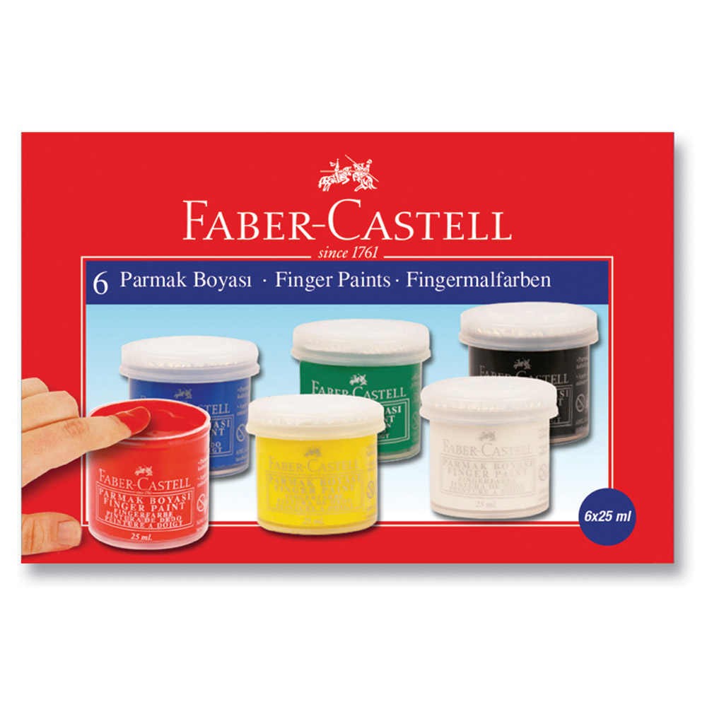 Faber-Castell Parmak Boyası 25 ml x 6'lı