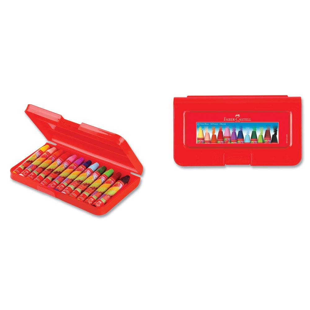Faber-Castell Pastel Boya Plastik Kutulu Altıgen 12'li