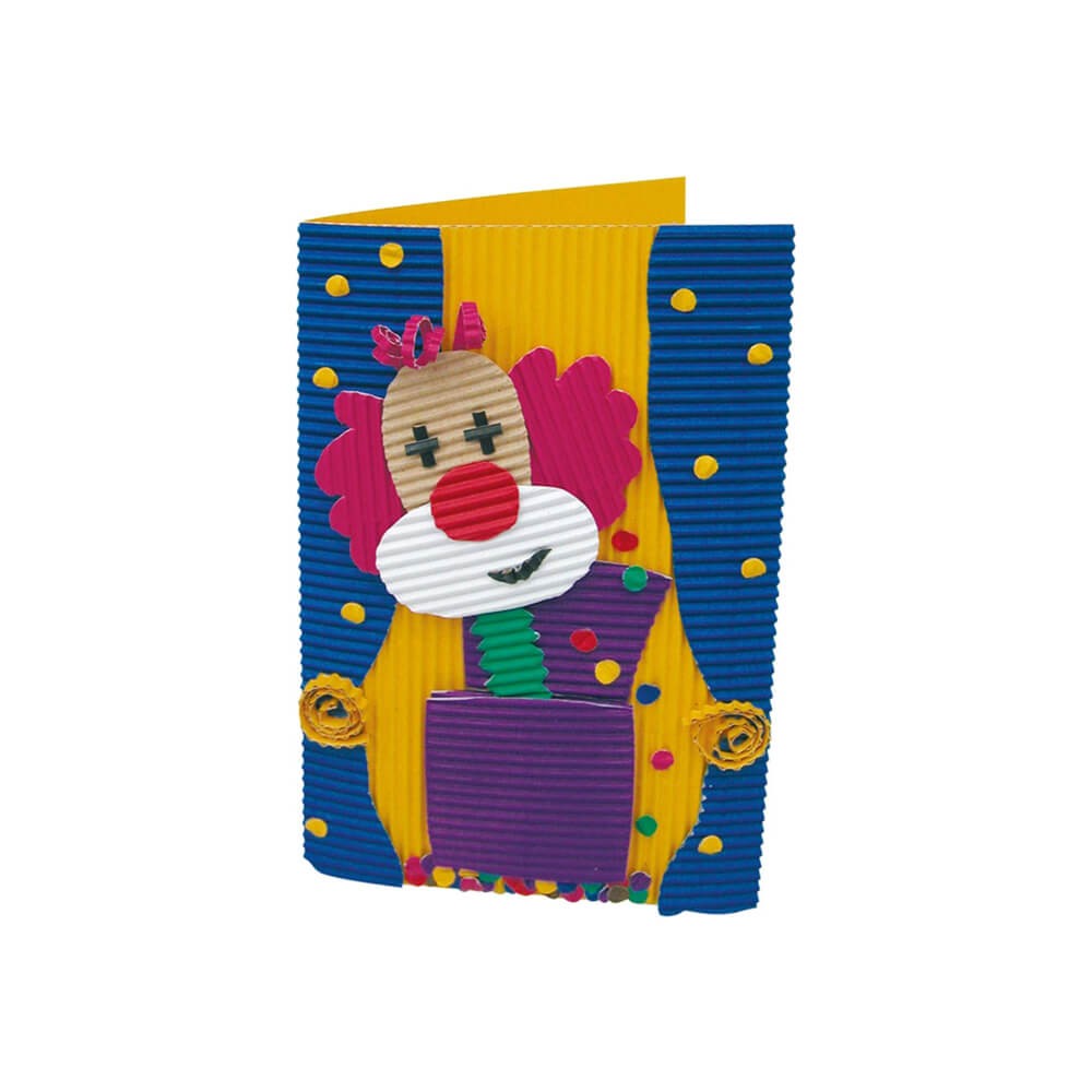 Art Oluklu Mukavva 25x35 cm Karışık Renk 10 Yaprak 10 Renk