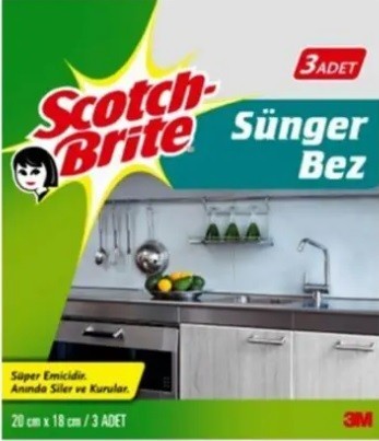Scotch-Brite Sünger Bez 3'lü