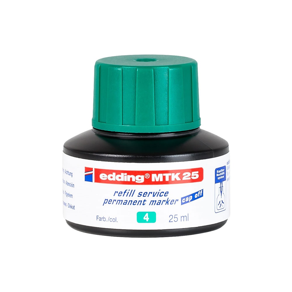 Edding Permanent Markör Yedek Mürekkep 25 ml Yeşil