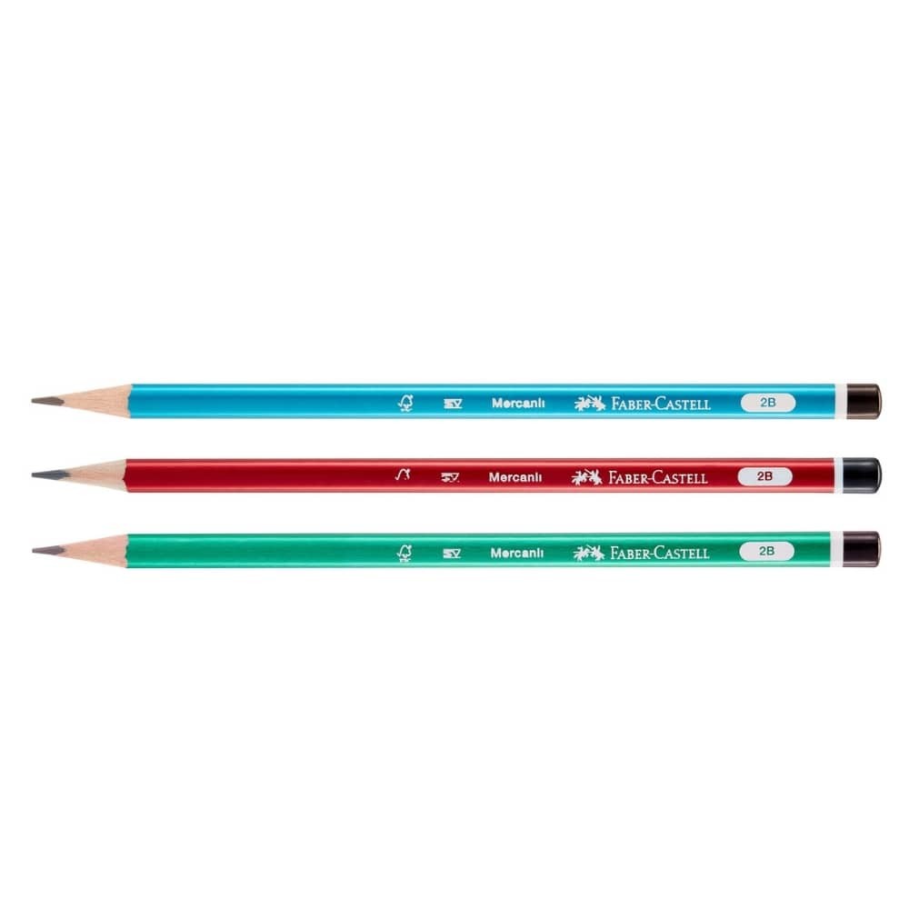 Faber-Castell Kurşun Kalem Mercanlı 2B Üçgen