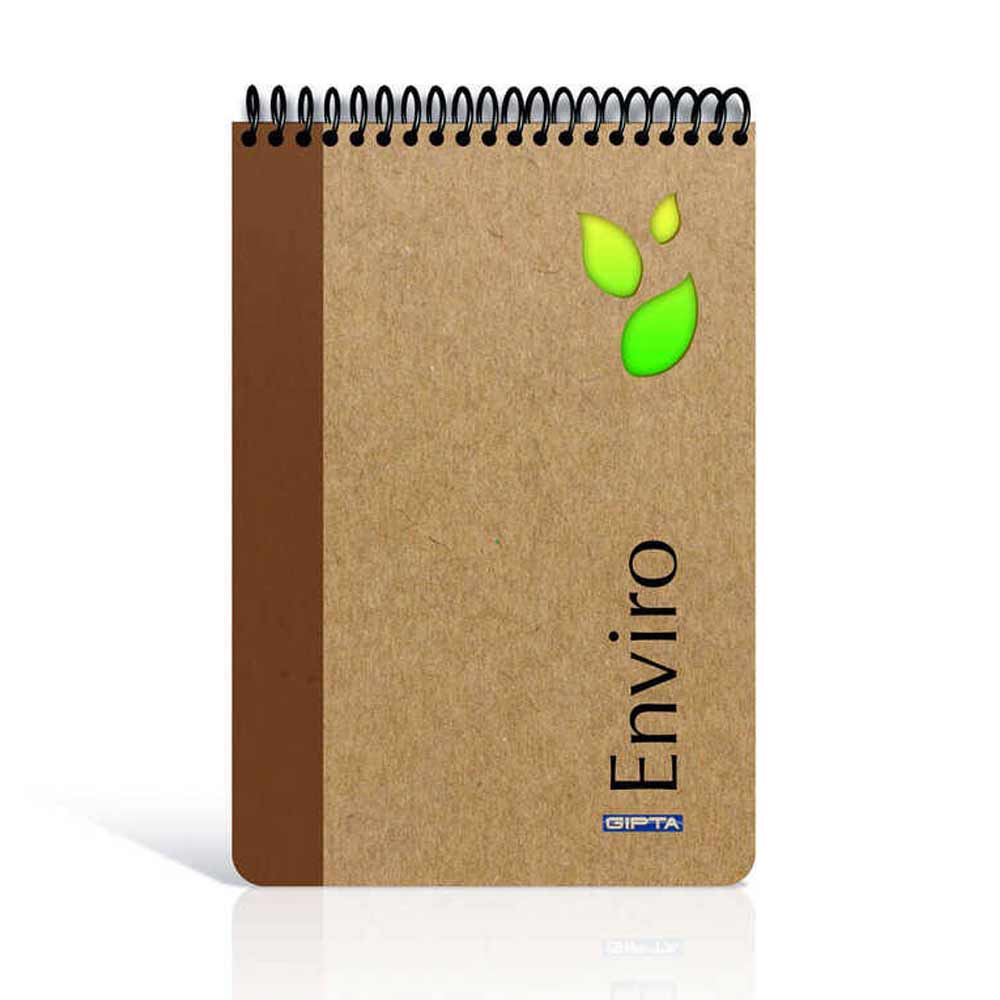 Gıpta Bloknot Enviro Spiralli Kraft Sert Kapak 17x24 100 Yaprak Çizgili