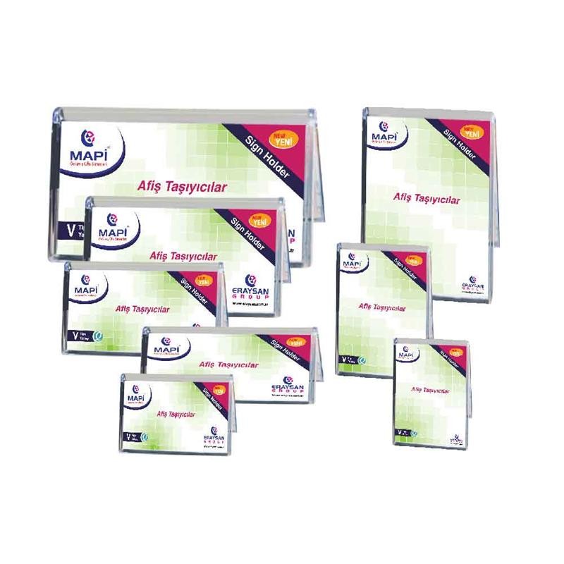 Mapi Afiş Taşıyıcı Stand V Tipi Yatay 297x160