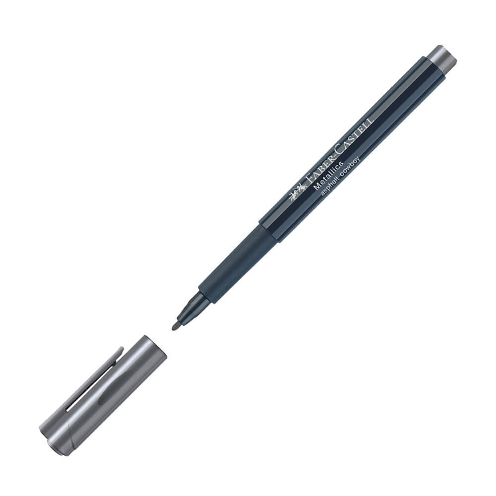 Faber-Castell Markör Metalik Antrasit