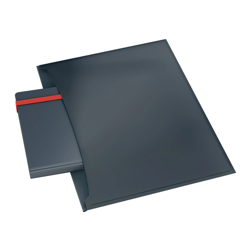 Leitz Cosy Çıtçıtlı 2 Cepli Gizlilik Dosyası A4 Gri