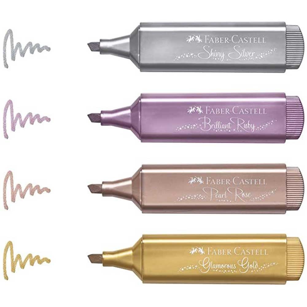 Faber-Castell Fosforlu Kalem 46 Metalik Yakut