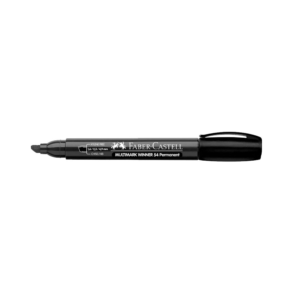 Faber-Castell Permanent Markör 54 Kesik Uç Siyah