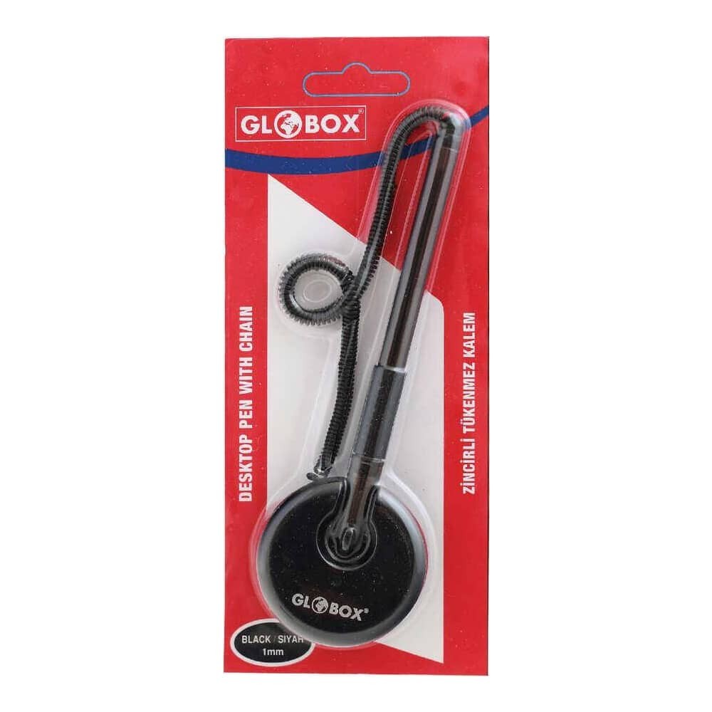 Globox Tükenmez Kalem Spiralli Bağlı Siyah
