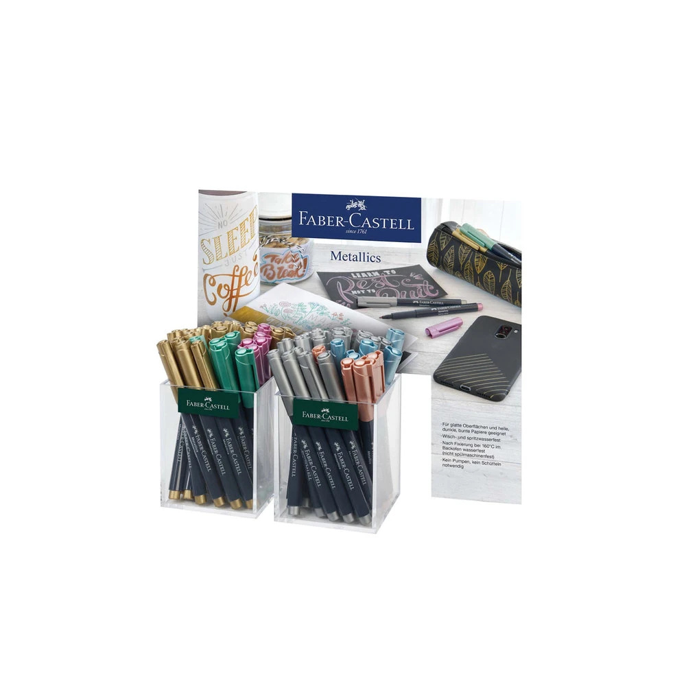 Faber-Castell Metalik Markör 60'lı Stant