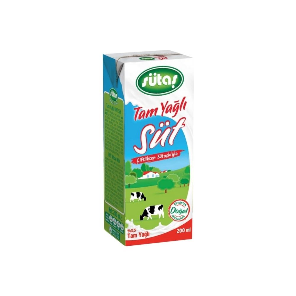 Sütaş Süt Tam Yağlı 200 ml 27'li