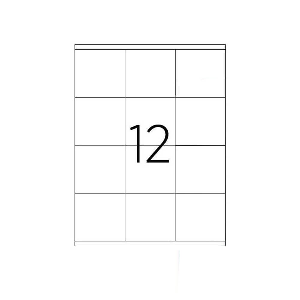 Tanex Laser Etiket 70x70 mm TW-2312