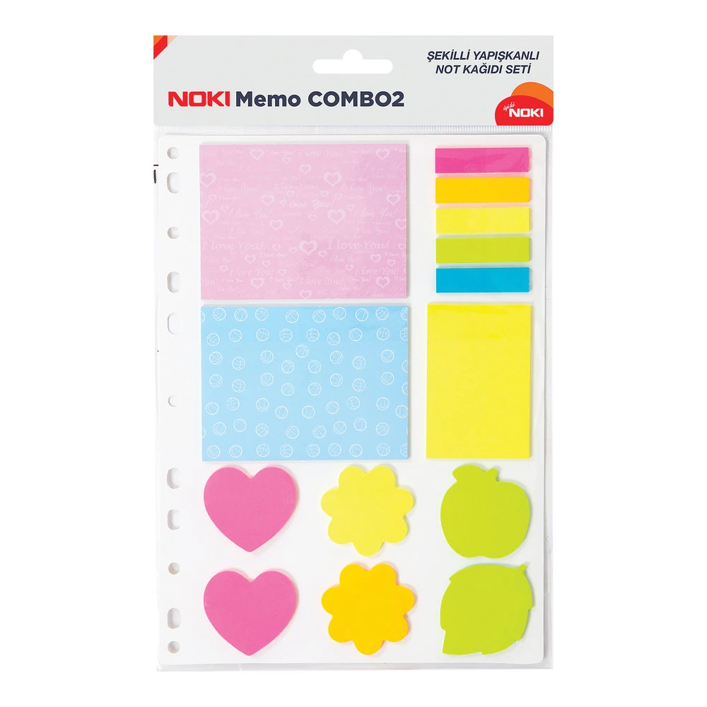 Noki Yapışkanlı Not Kağıdı Memo Combo 2