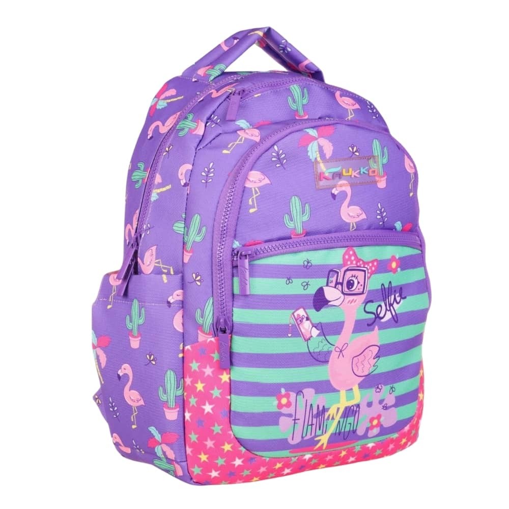 Kaukko Kids Sırt Çantası Paterned Flamingo