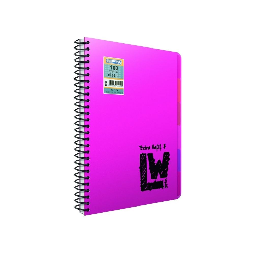 Gıpta Defter Lw S-Type 5 Seperatörlü Pp Kapak A4 4+1 150 Yaprak