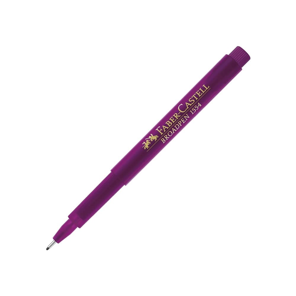 Faber-Castell Keçeli Kalem Broadpen İnce Uç 1554 Magenta