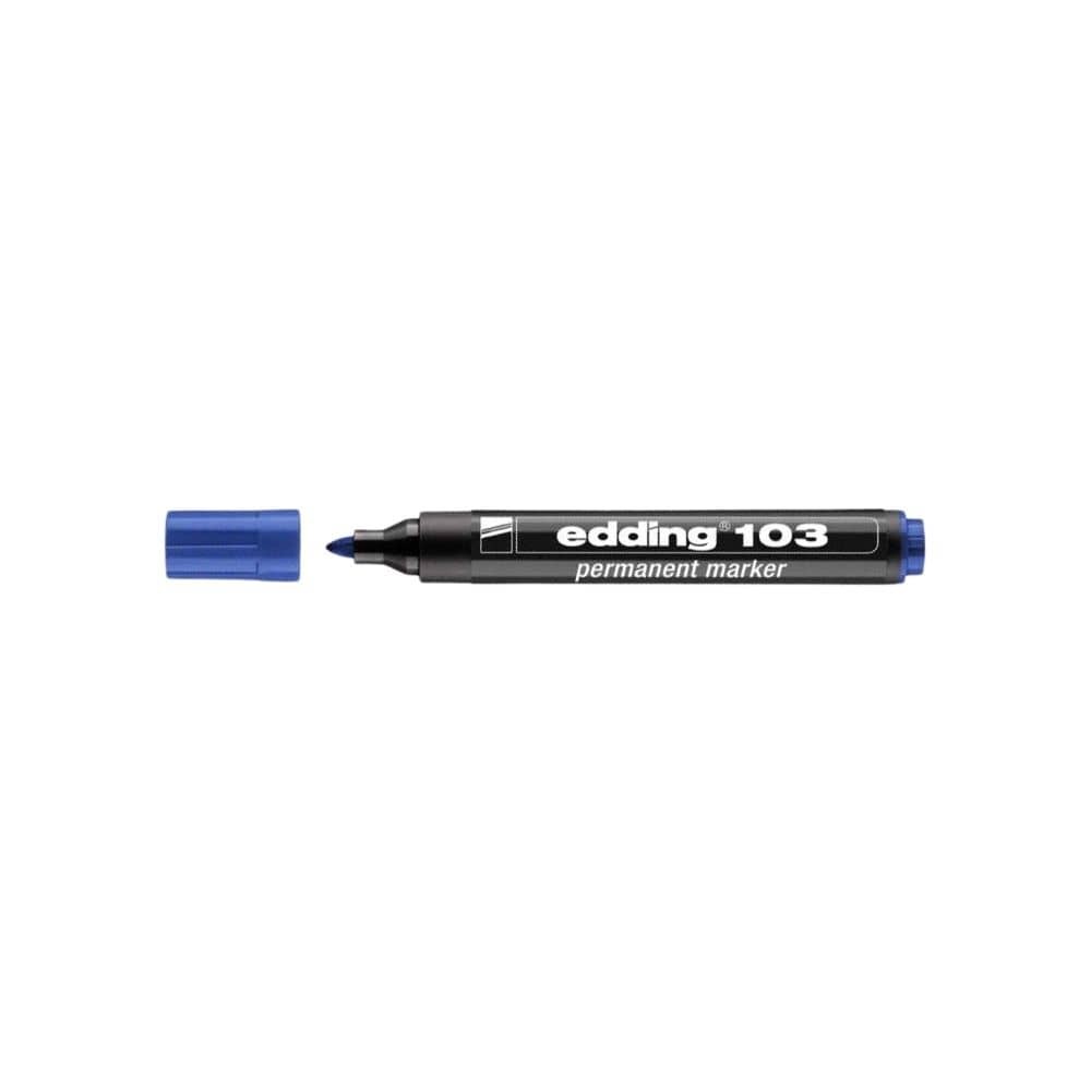 Edding Permanent Markör Yuvarlak Uç 103 Mavi