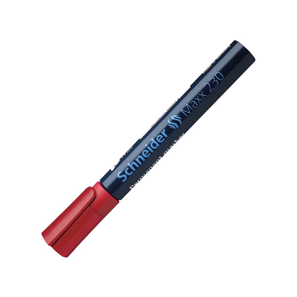 Schneider Permanent Markör Maxx 230 Mermi Uç 1-3 Mm Kırmızı