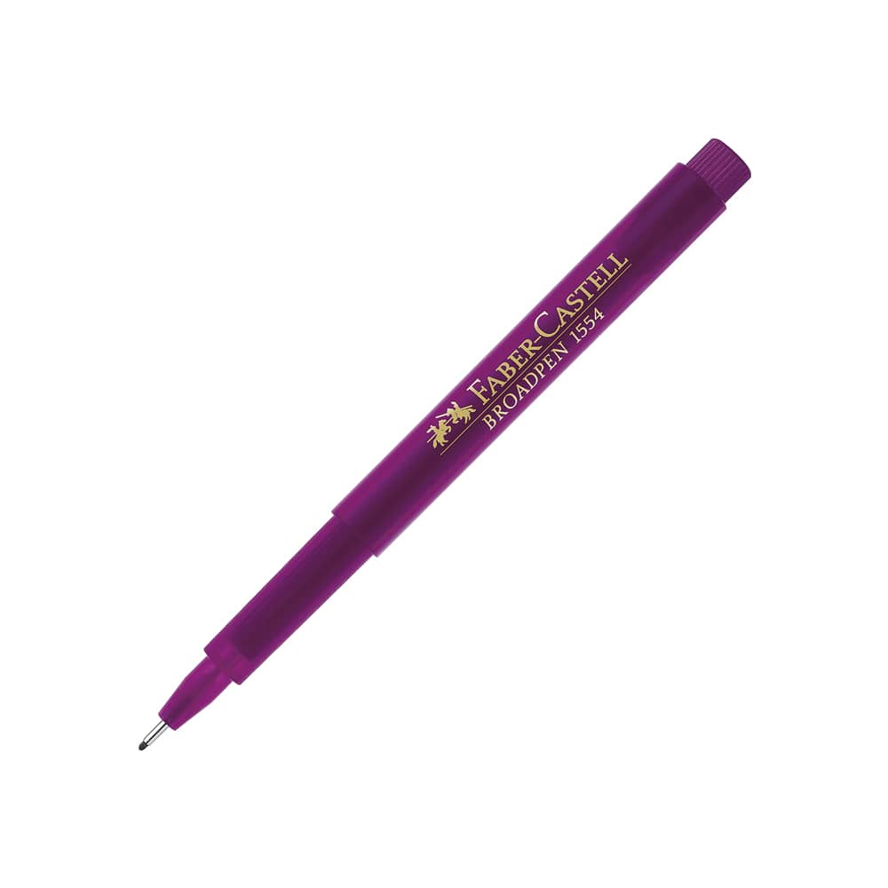 Faber-Castell Keçeli Kalem Broadpen İnce Uç 1554 Magenta