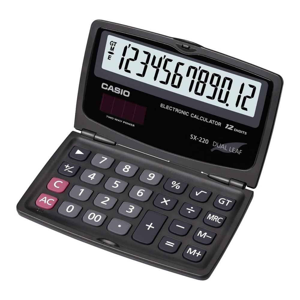 Casio Hesap Makinesi Güneş Enerjili 12 Hane