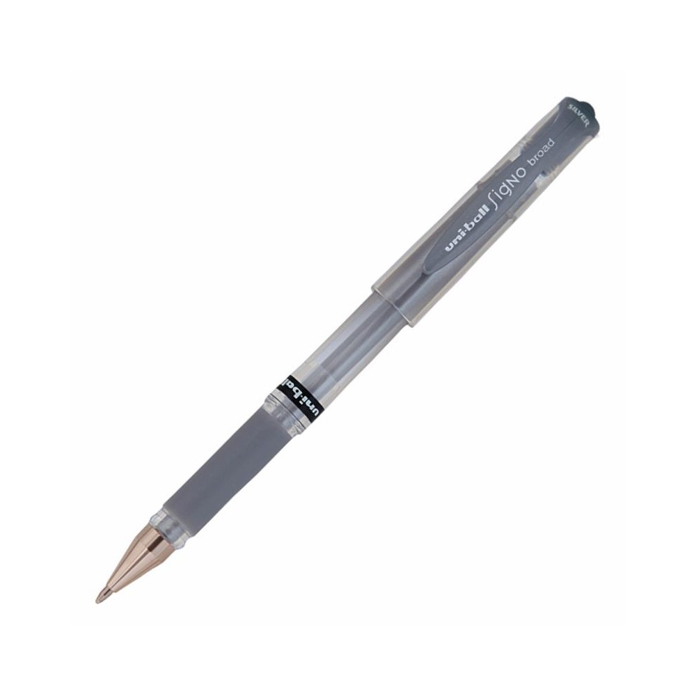 Uni-Ball Roller Kalem Broad 1.0 mm Silver