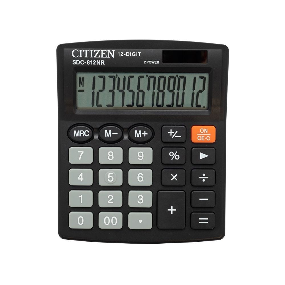 Citizen Hesap Makinesi SDC-812NR Siyah
