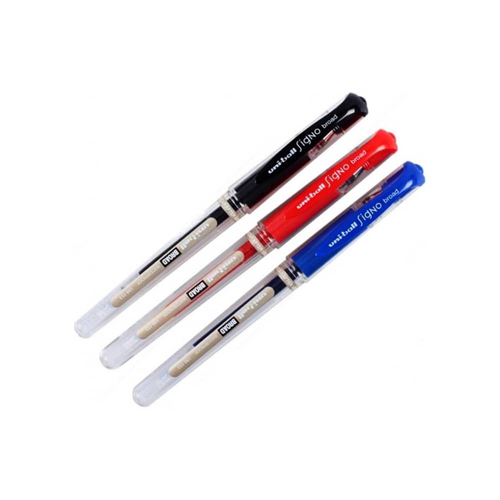 Uni-Ball İmza Kalemi Signo Broad 1.0 mm 3'lü S-M-K