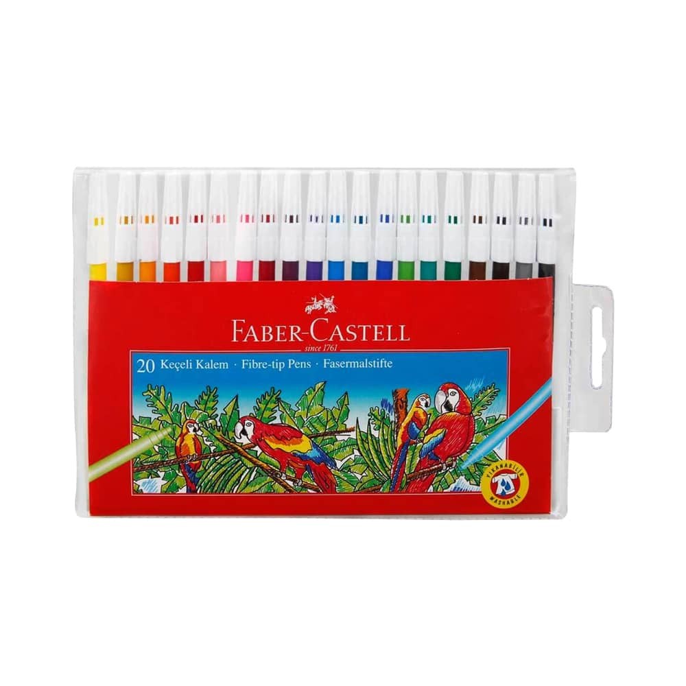 Faber-Castell Keçeli Kalem Yıkanabilir 20'li