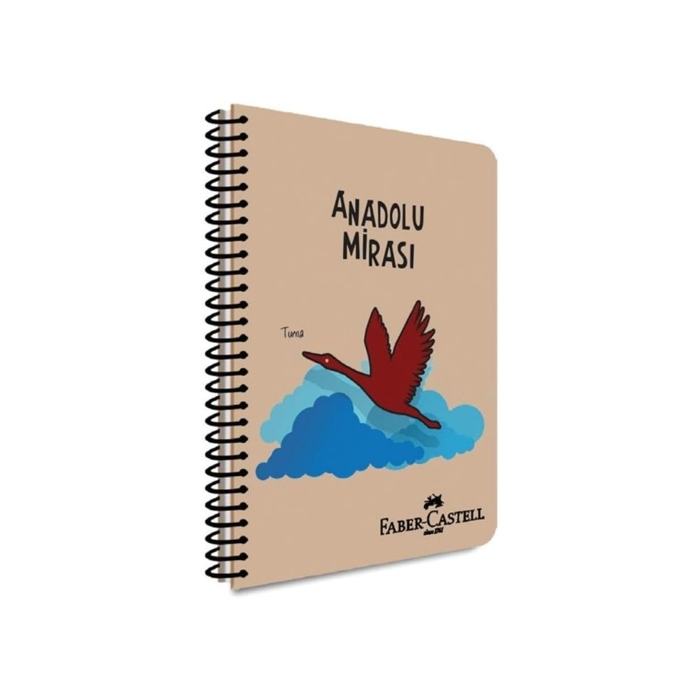 Faber-Castell Defter Anadolu Mirası PP Kapak Spiralli 120 Yaprak Çizgili