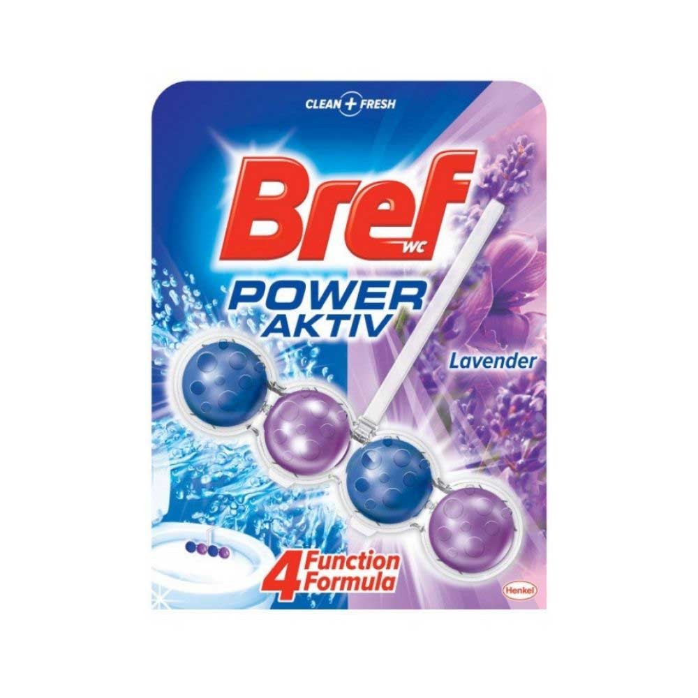 Bref Power Aktif Klozet Blok Lavanta 4'lü Top