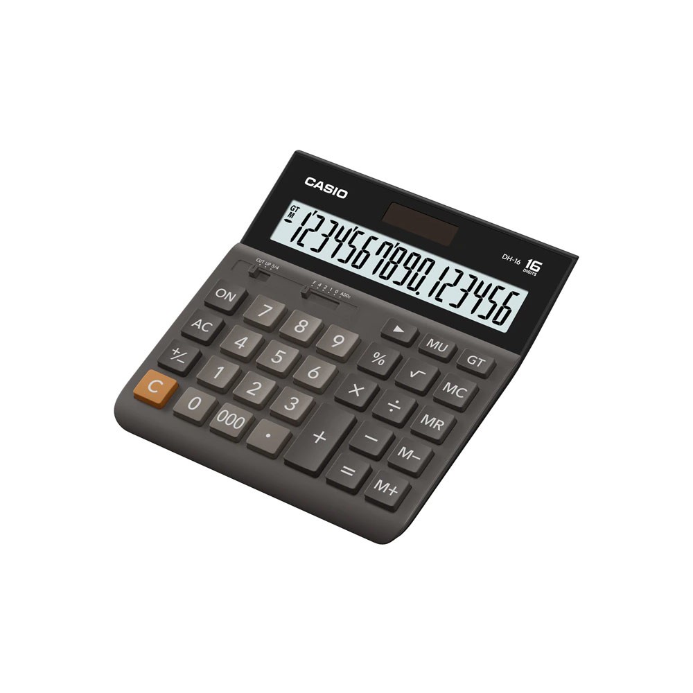 Casio Hesap Makinesi 16 Hane Pilli + Güneş Enerjili
