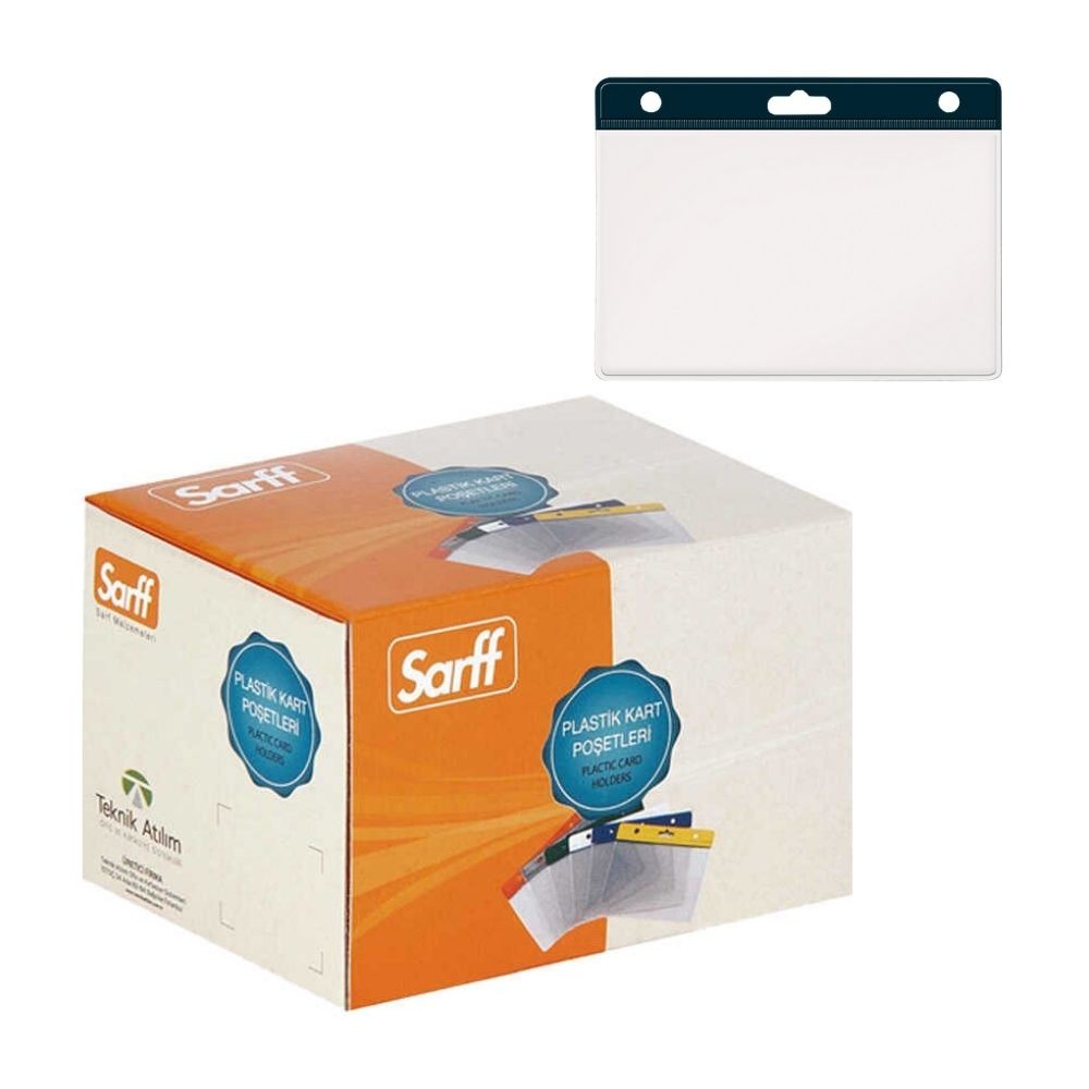 Sarff Kart Poşeti PVC Siyah 7.5x9.5 cm 100 adet